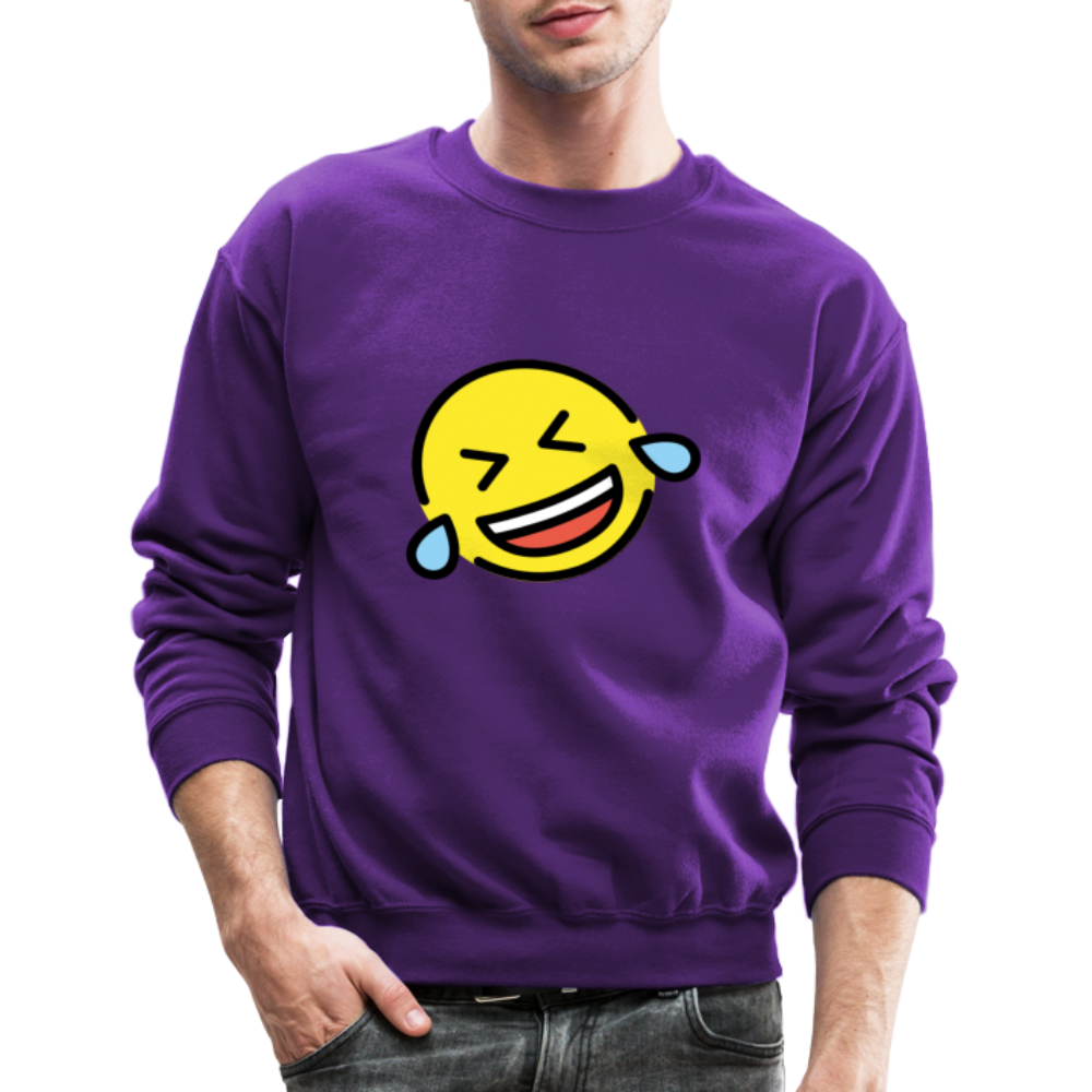 ROFL Moji Crewneck Sweatshirt - Emoji.Express - purple