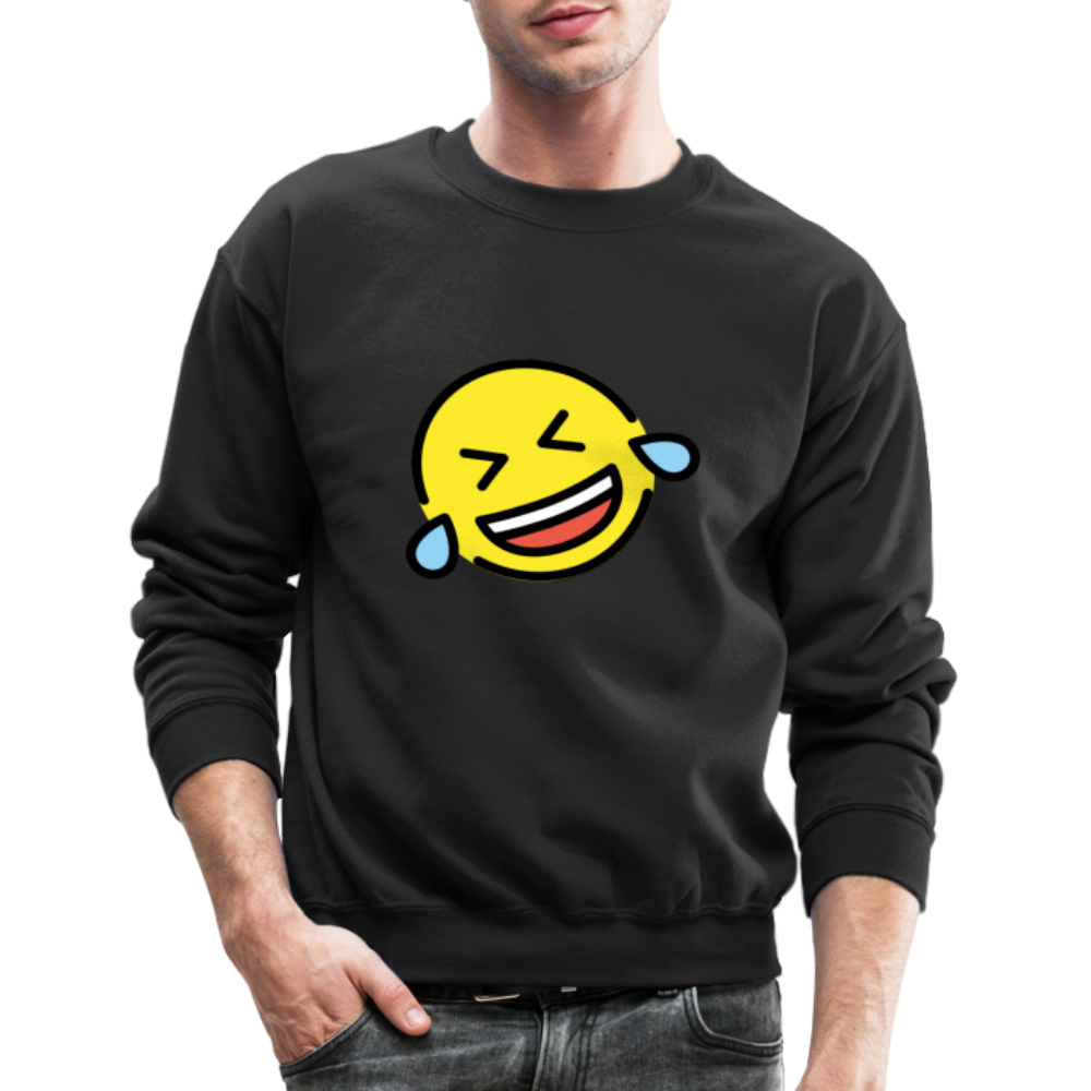 ROFL Moji Crewneck Sweatshirt - Emoji.Express - black