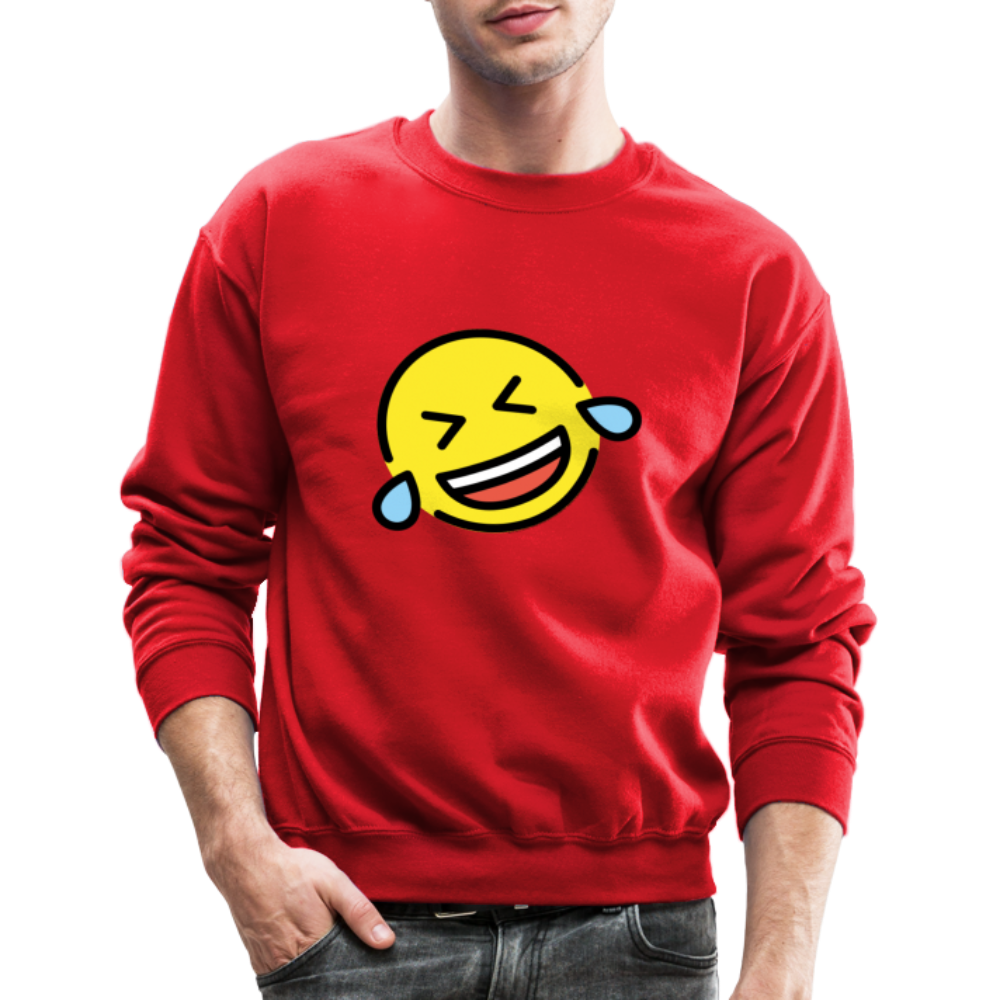 ROFL Moji Crewneck Sweatshirt - Emoji.Express - red