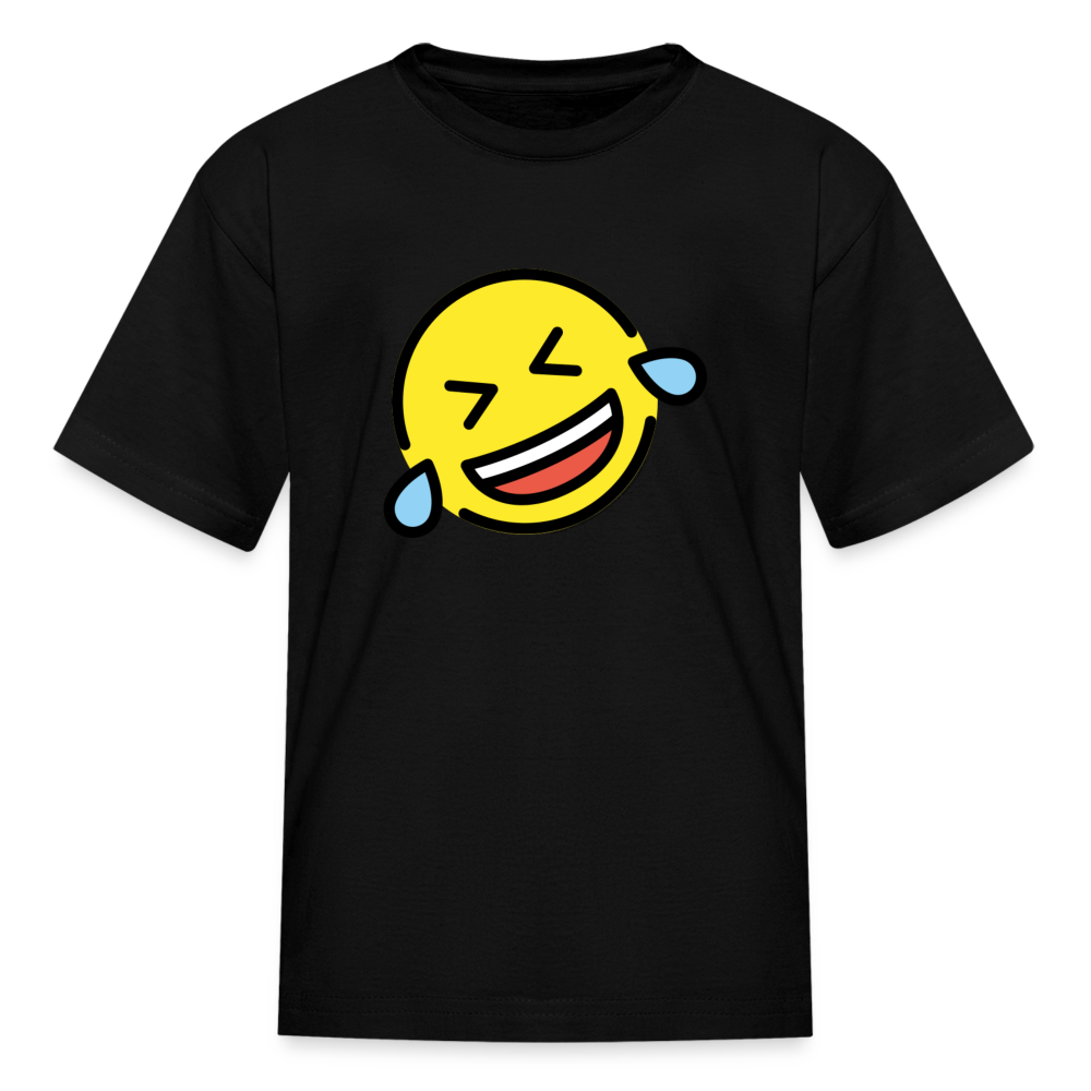 ROFL  Moji Kids' T-Shirt - Emoji.Express - black