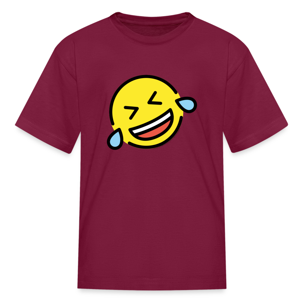 ROFL  Moji Kids' T-Shirt - Emoji.Express - burgundy