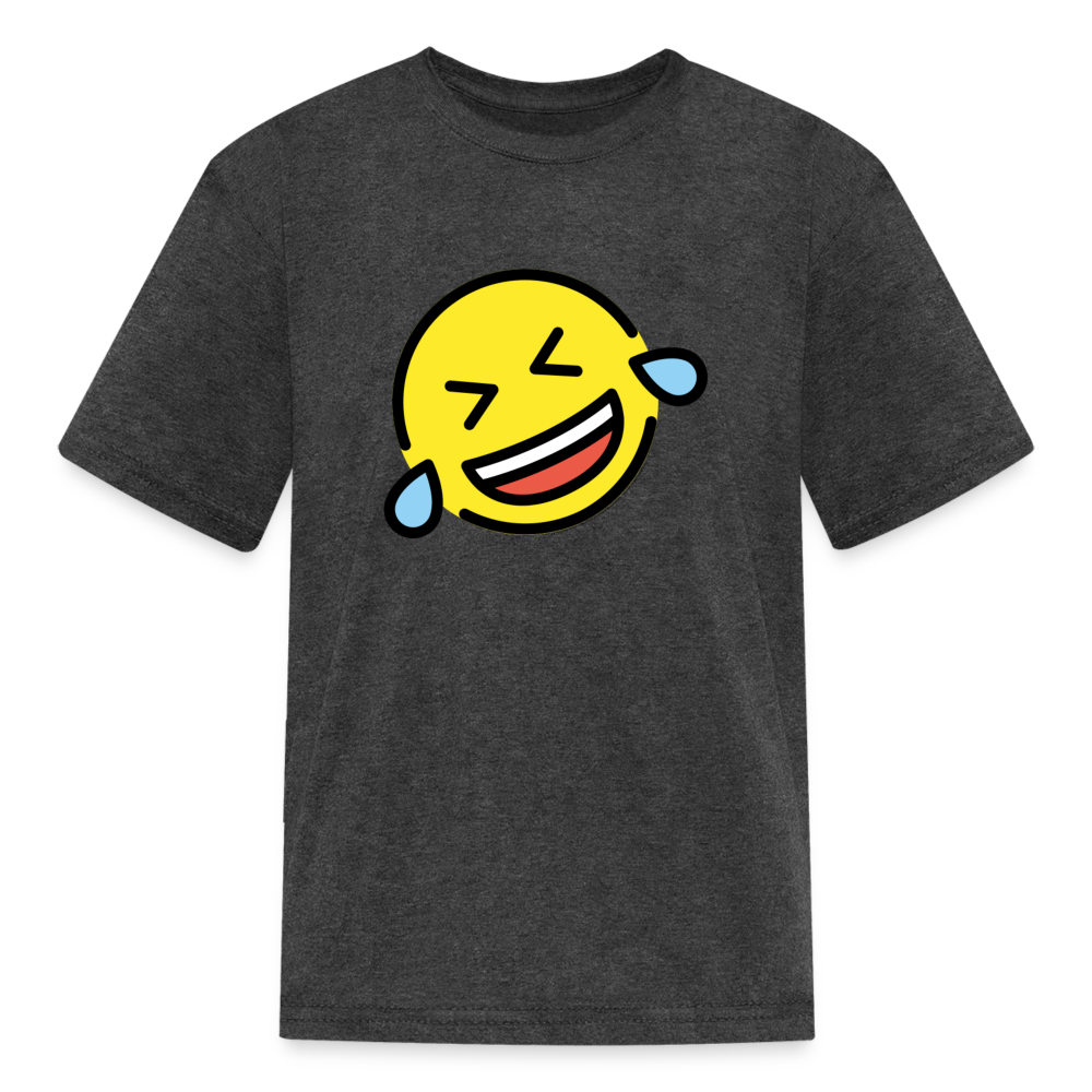 ROFL  Moji Kids' T-Shirt - Emoji.Express - heather black