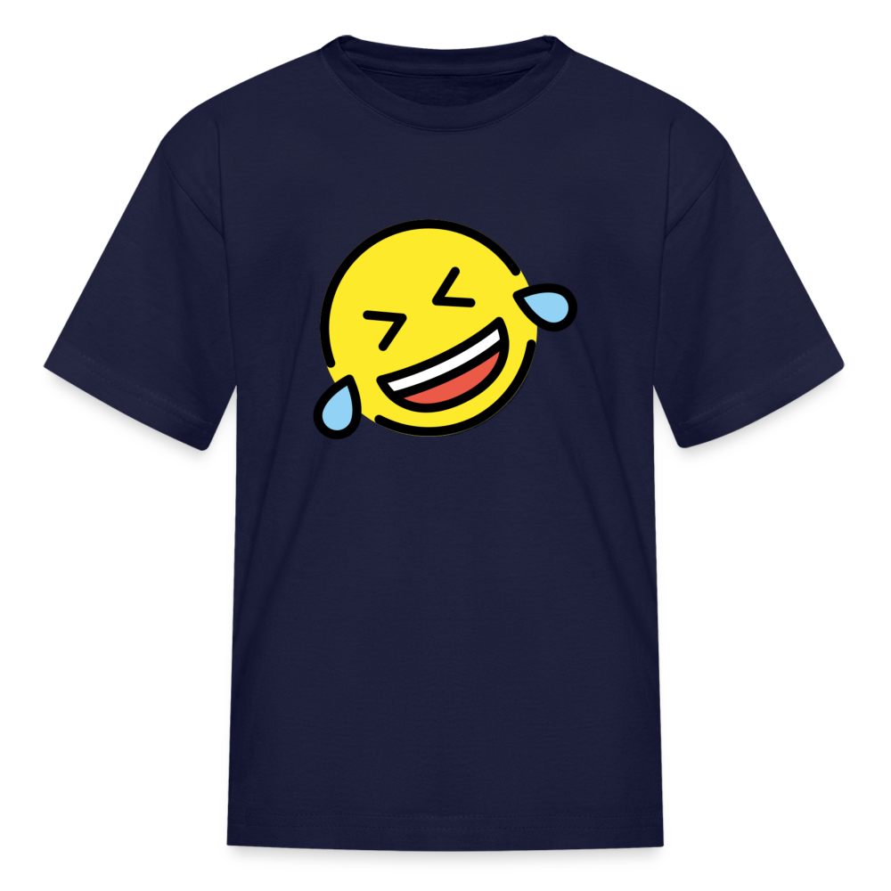 ROFL  Moji Kids' T-Shirt - Emoji.Express - navy