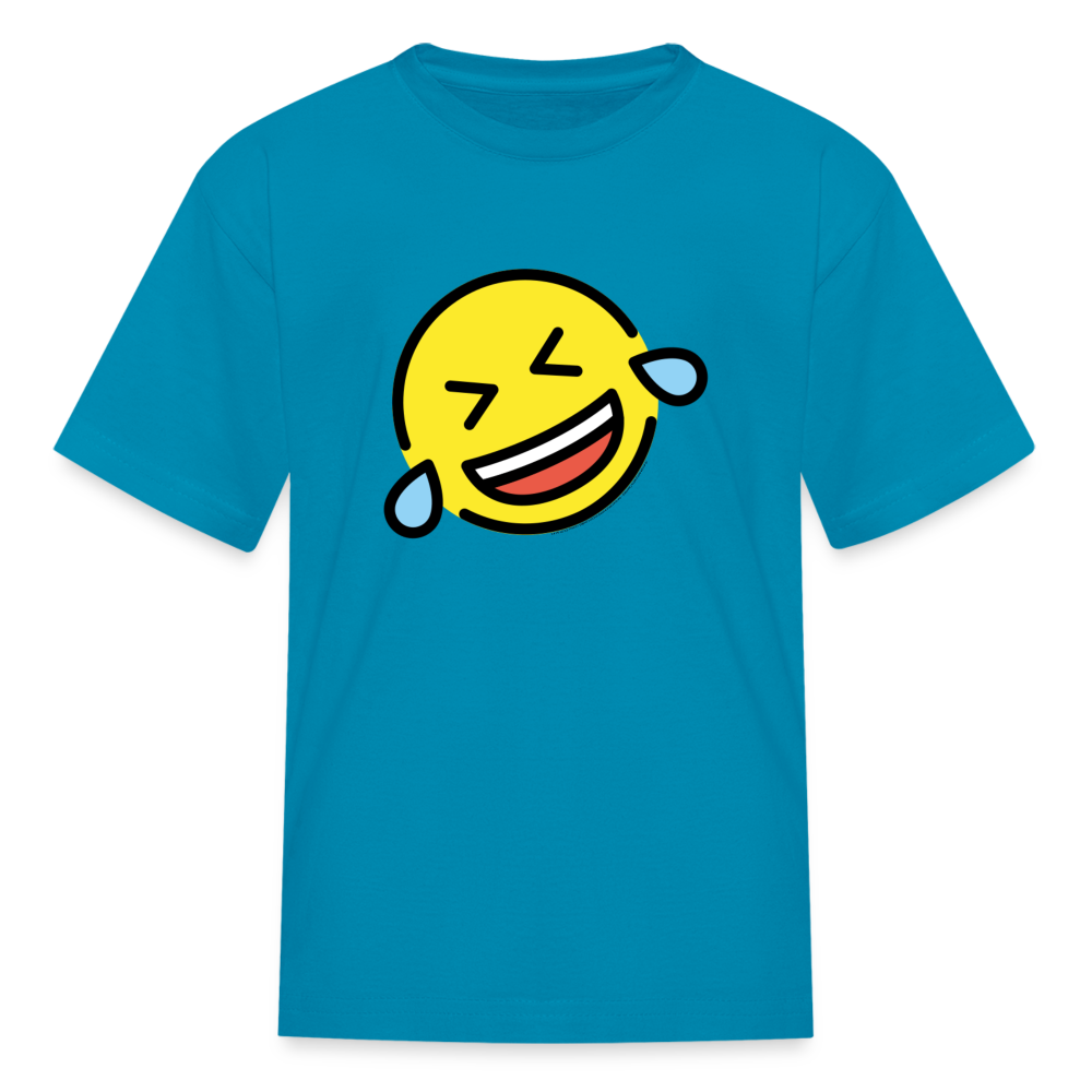 ROFL  Moji Kids' T-Shirt - Emoji.Express - turquoise