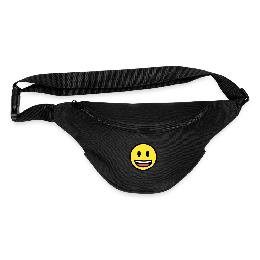 Grinning Face with Big Eyes Moji Fanny Pack - Emoji.Express - black