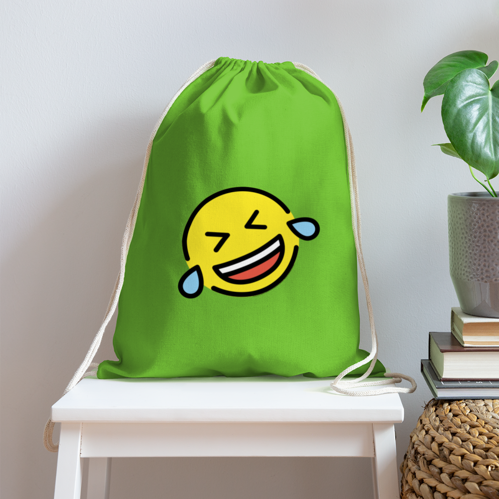 Customizable ROFL Moji Cotton Drawstring Bag - Emoji.Express - clover