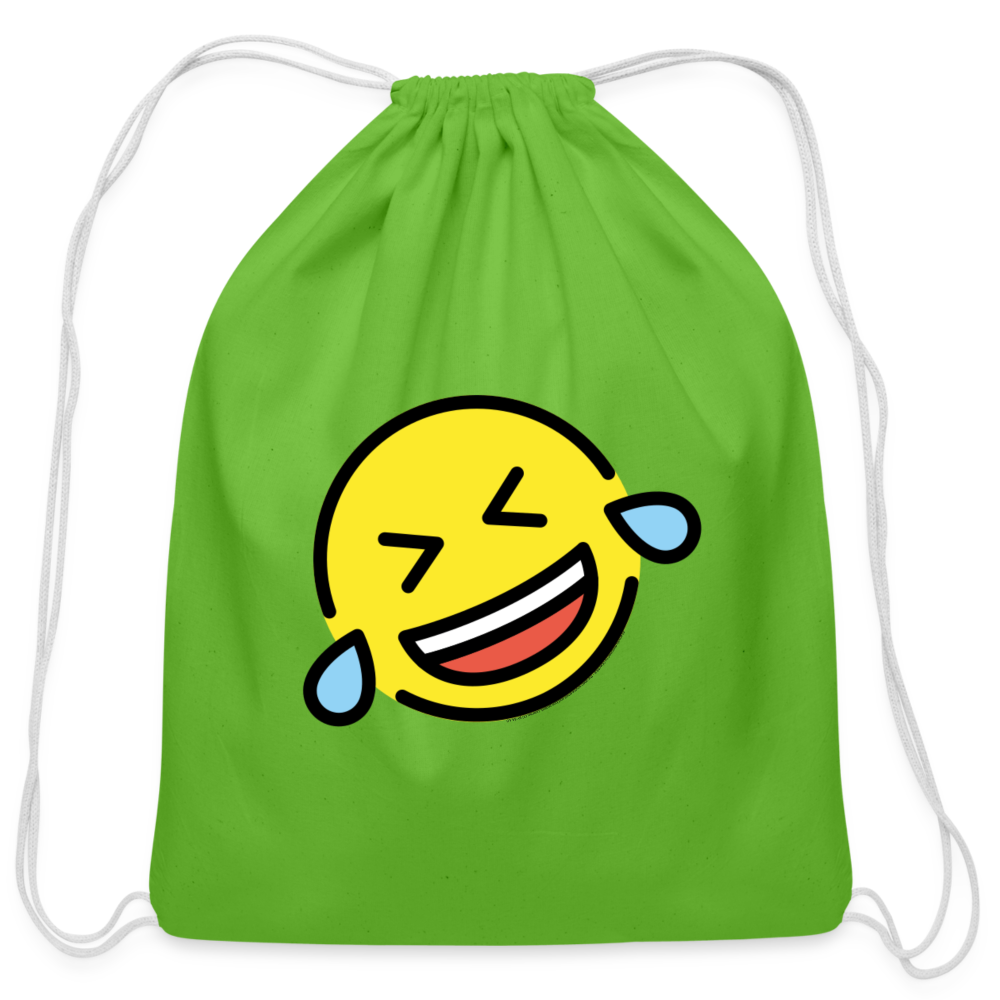 Customizable ROFL Moji Cotton Drawstring Bag - Emoji.Express - clover