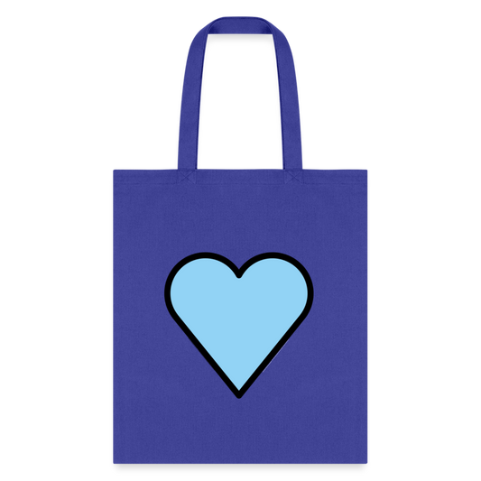 Blue Heart Moji Tote Bag - Emoji.Express - royal blue