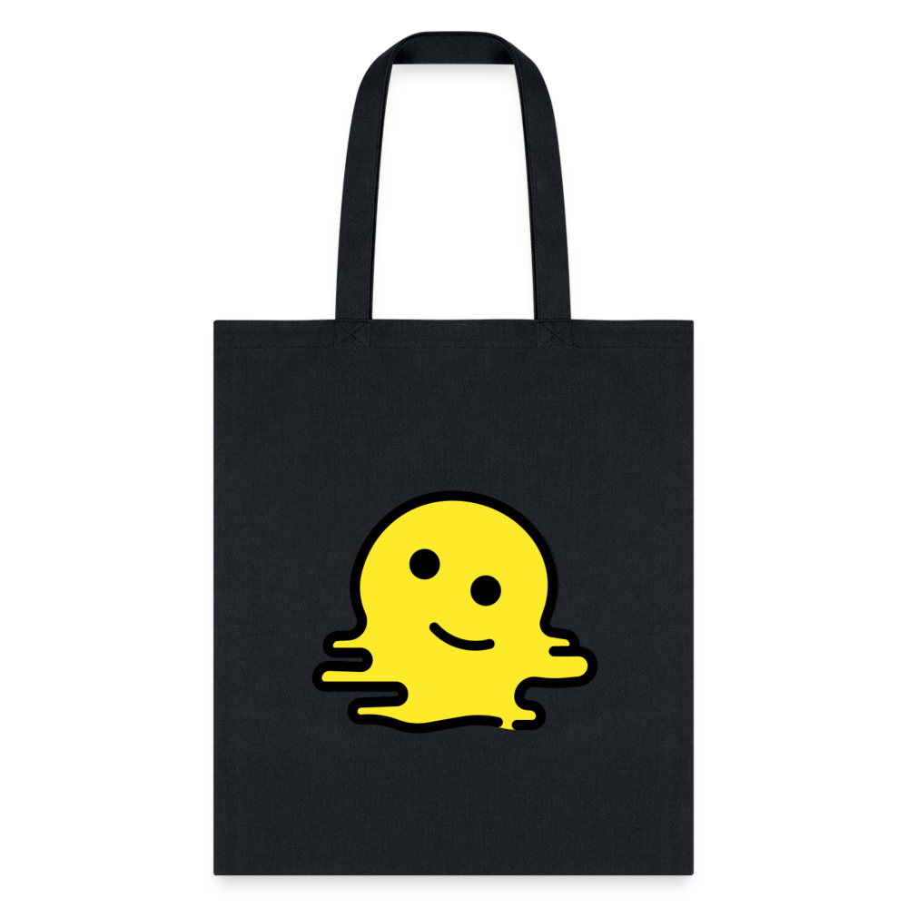 Melting Face Moji Tote Bag - Emoji.Express - black