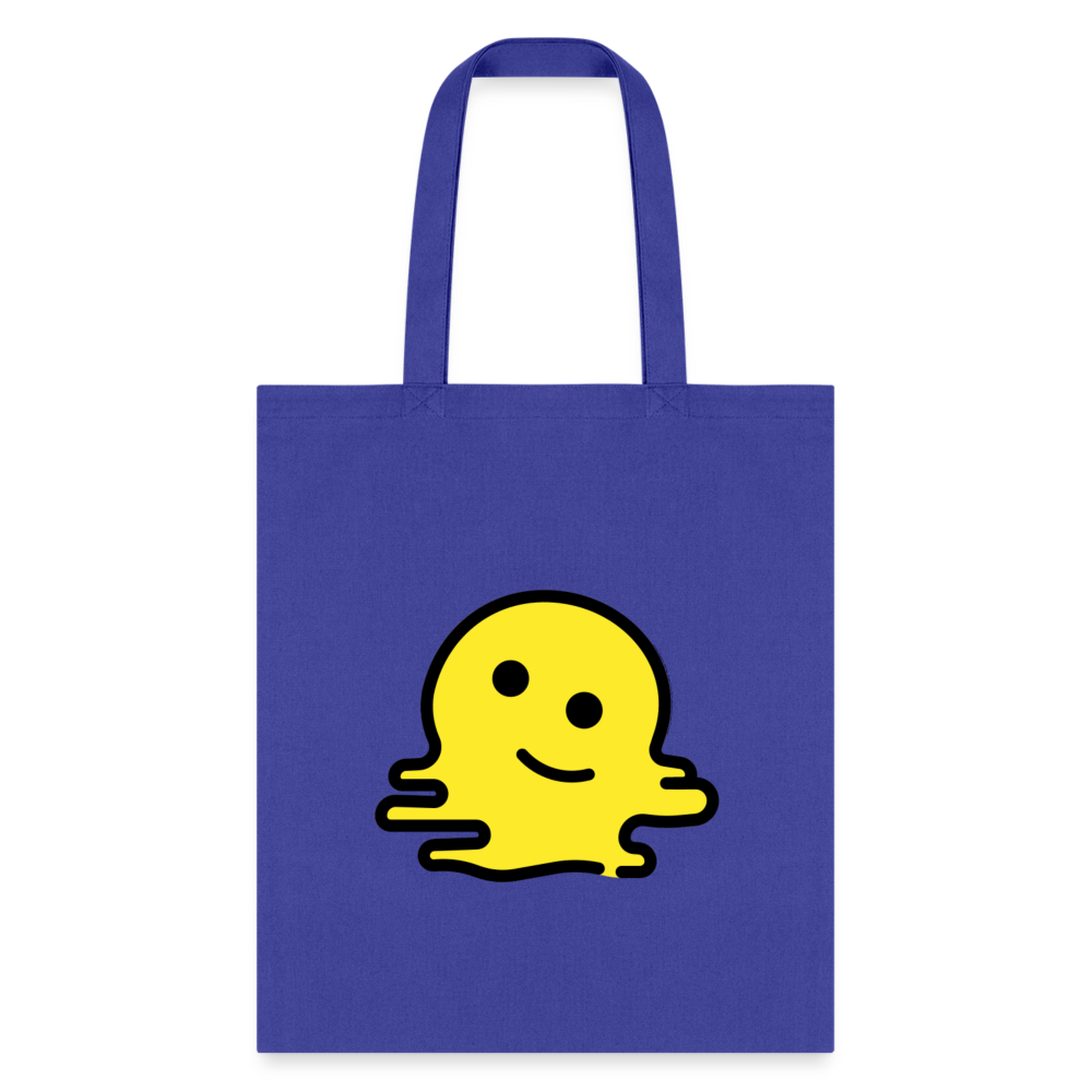 Melting Face Moji Tote Bag - Emoji.Express - royal blue