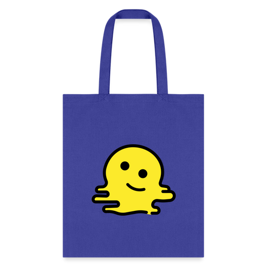 Melting Face Moji Tote Bag - Emoji.Express - royal blue