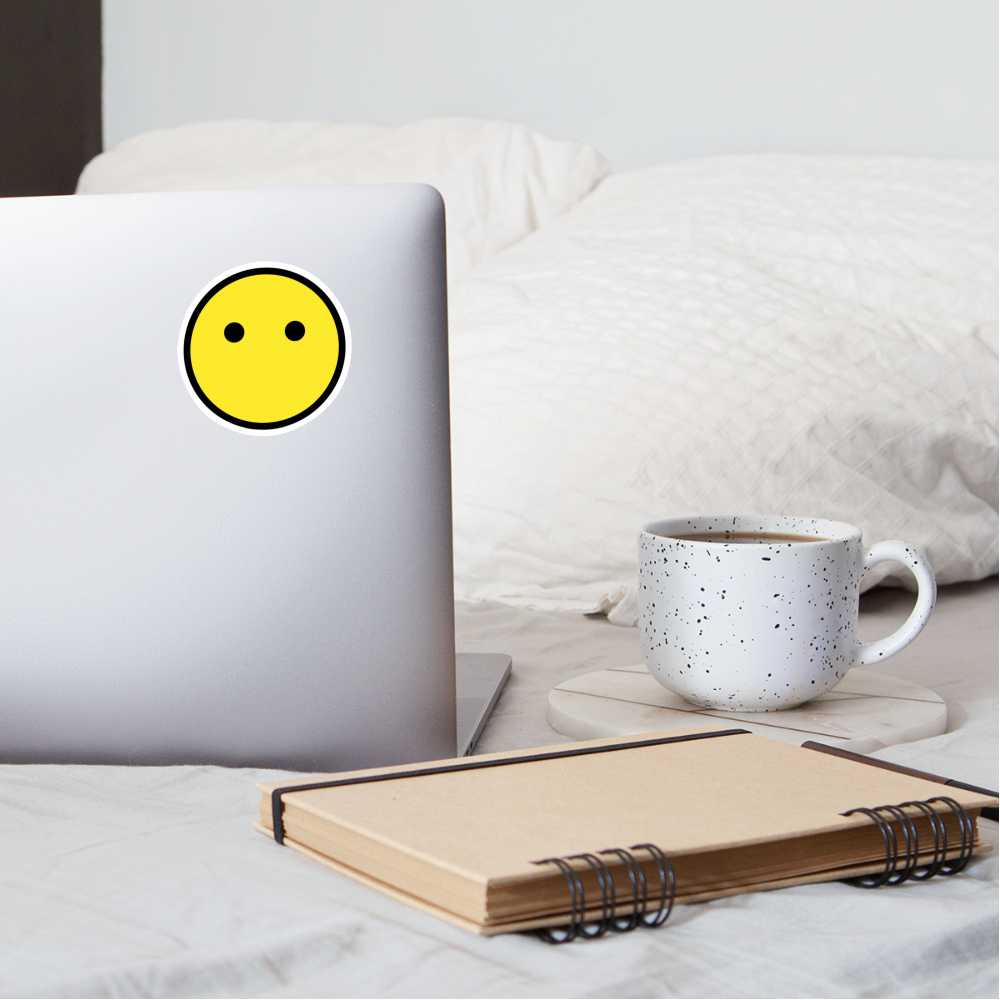 Face without Mouth Moji Sticker - Emoji.Express - white matte