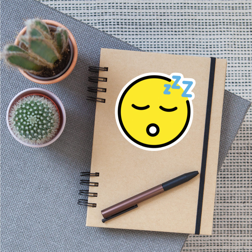 Sleeping Face Moji Sticker - Emoji.Express - white matte