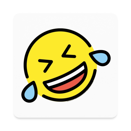 ROFL Moji Square Magnet - Emoji.Express - white