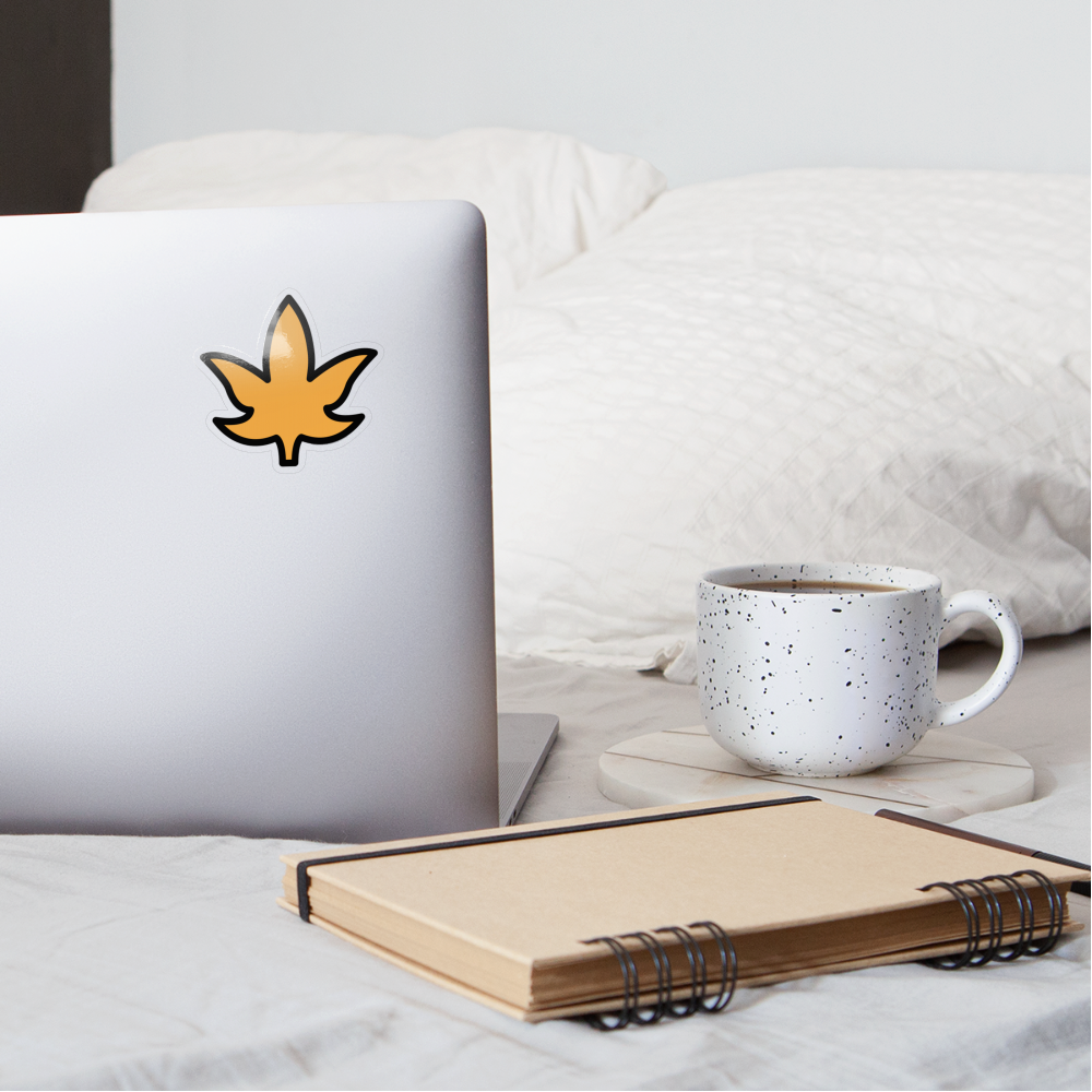 Maple Leaf Moji Sticker - Emoji.Express - transparent glossy