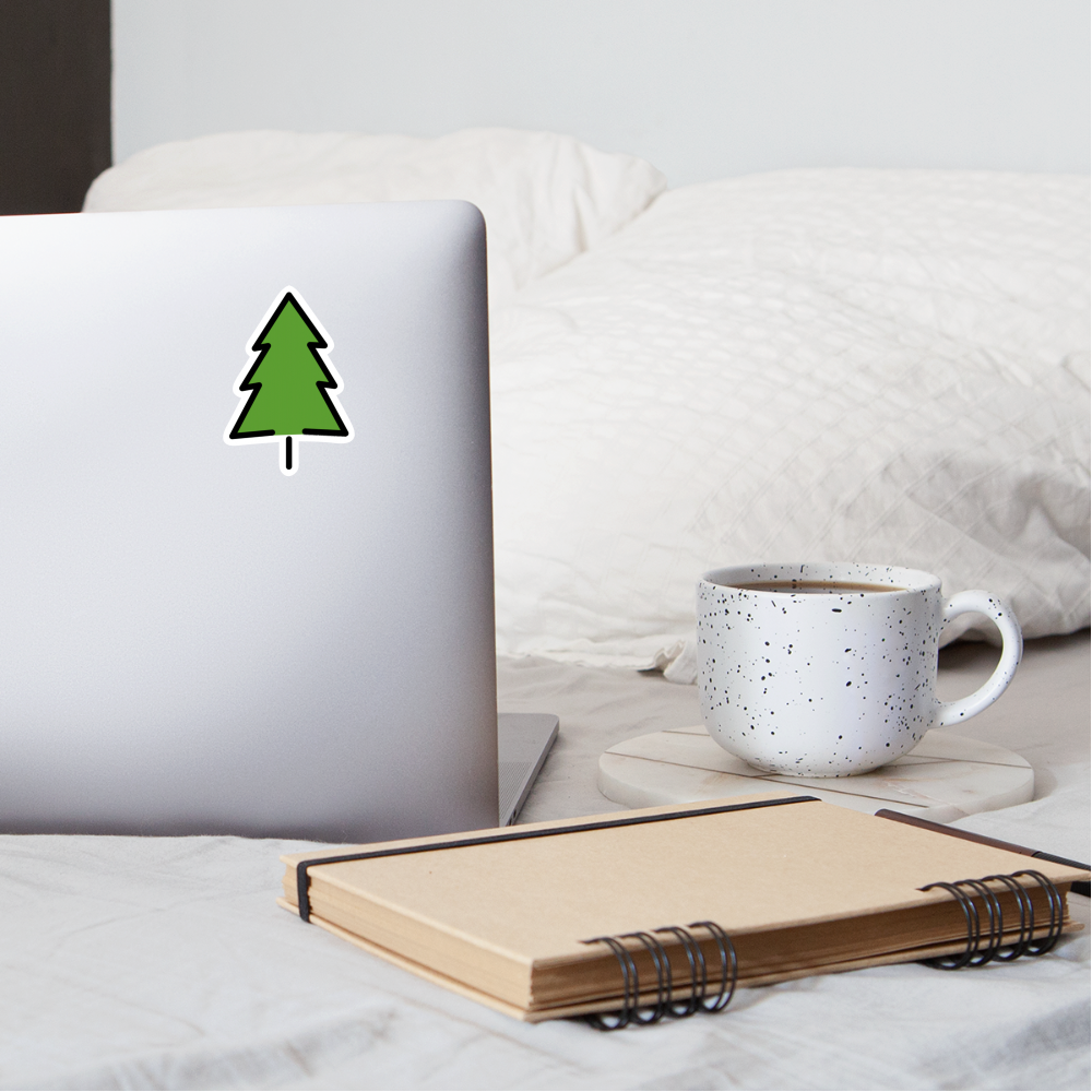 Evergreen Tree Moji Sticker - Emoji.Express - white matte