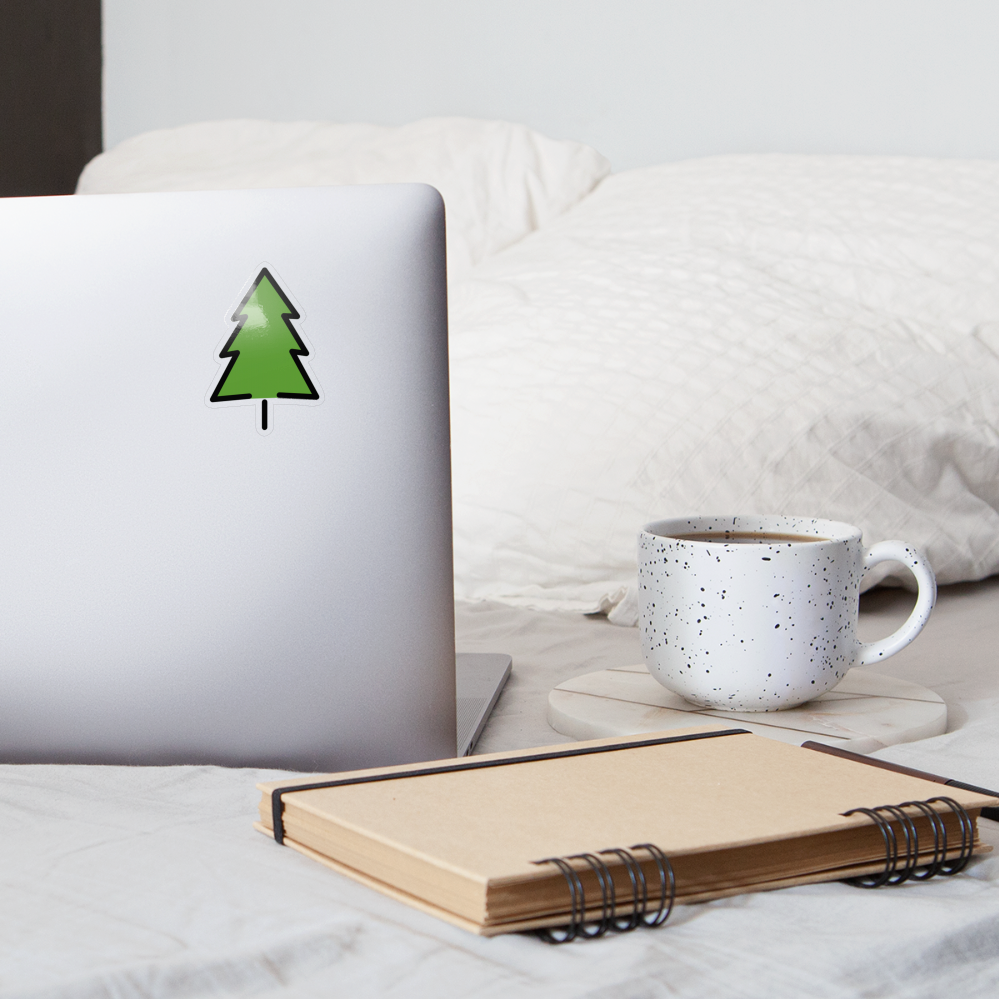 Evergreen Tree Moji Sticker - Emoji.Express - transparent glossy