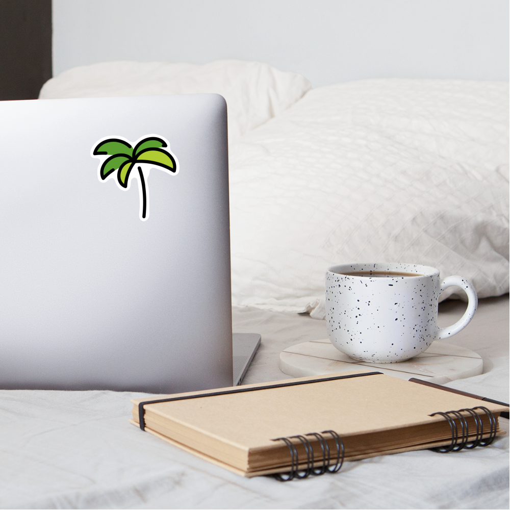 Palm Tree Moji Sticker - Emoji.Express - white matte