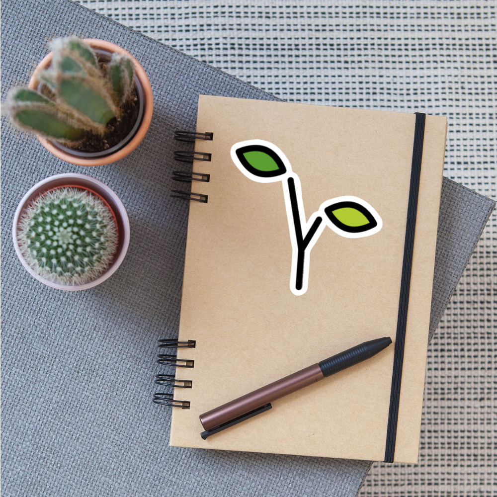 Seedling Moji Sticker - Emoji.Express - white matte