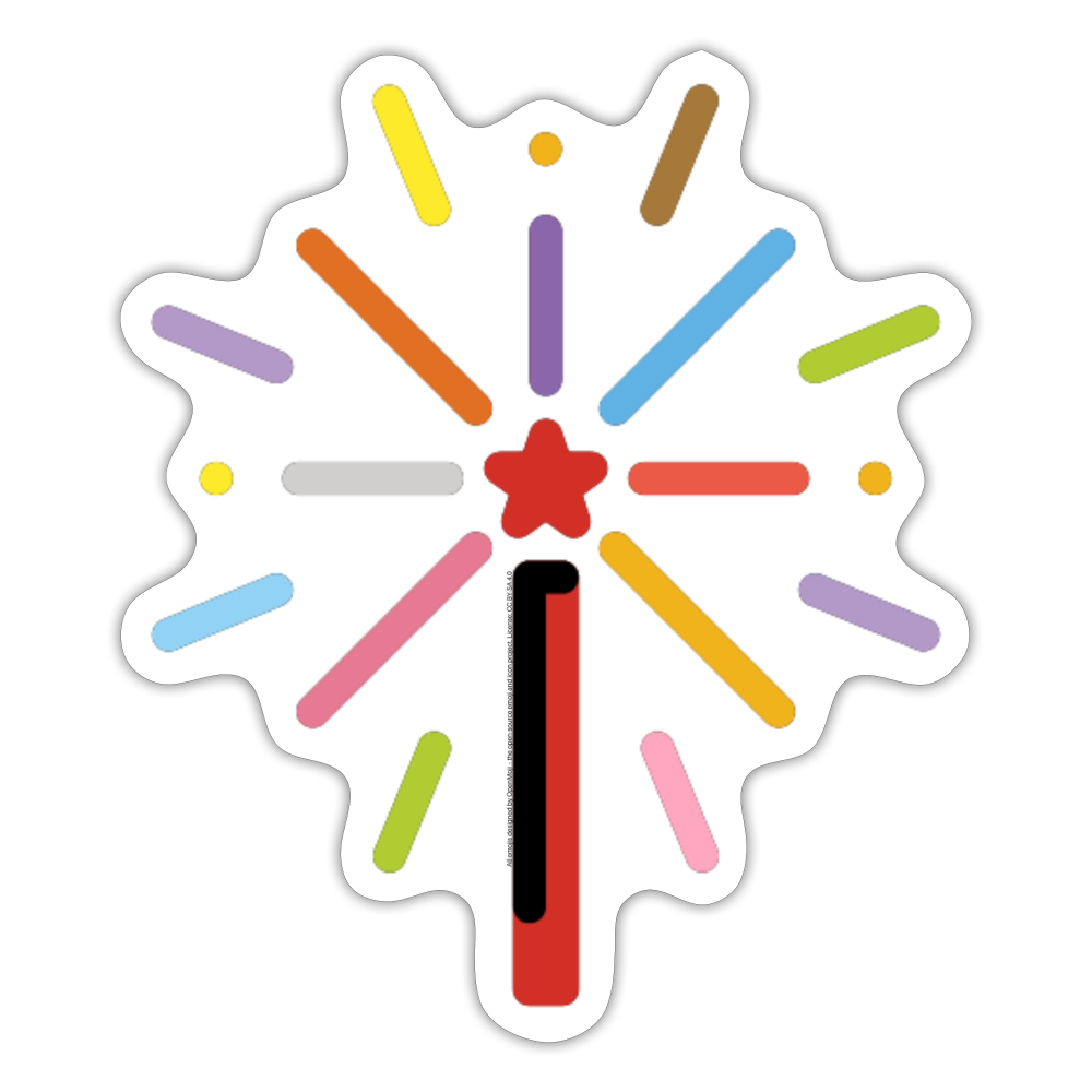 Fireworks Moji Sticker - Emoji.Express - white matte