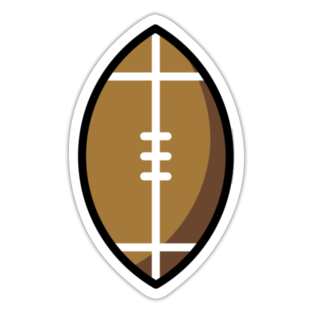 American Football Moji Sticker - Emoji.Express - white matte