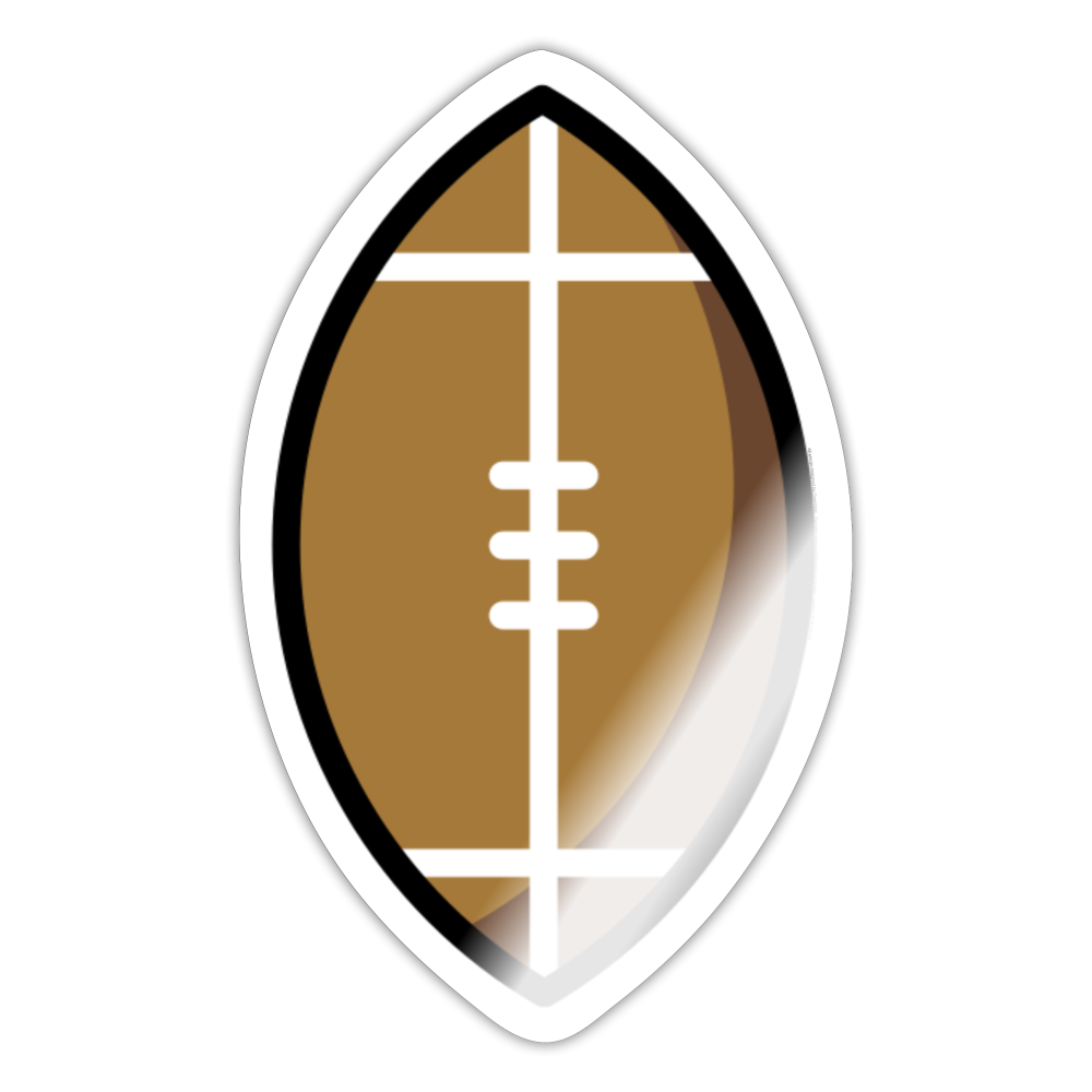 American Football Moji Sticker - Emoji.Express - white glossy