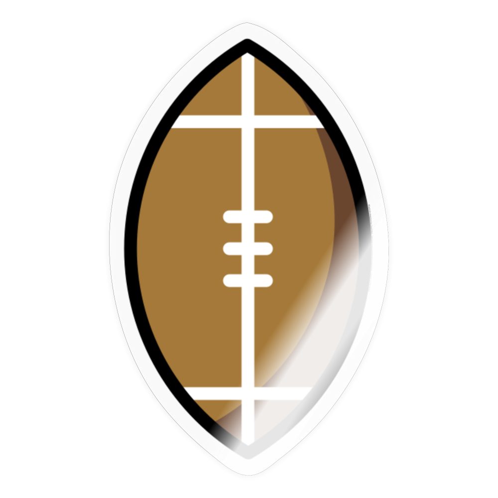 American Football Moji Sticker - Emoji.Express - transparent glossy