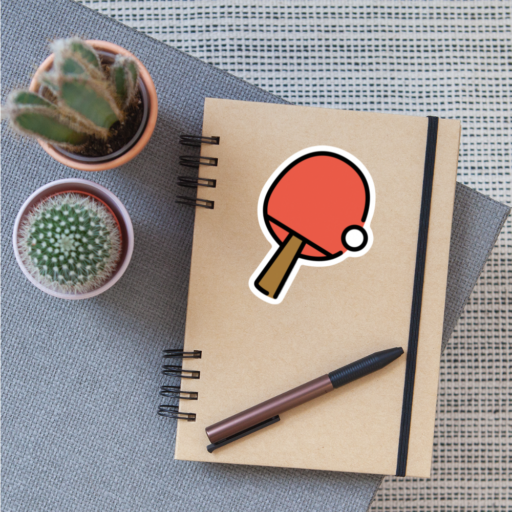 Ping Pong Moji Sticker - Emoji.Express - white matte