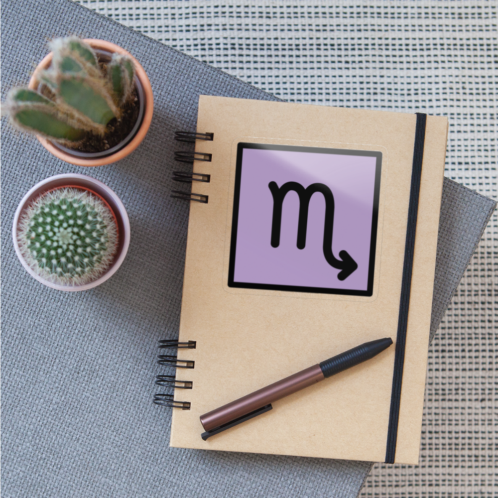 Scorpio Zodiac Moji Sticker - Emoji.Express - transparent glossy