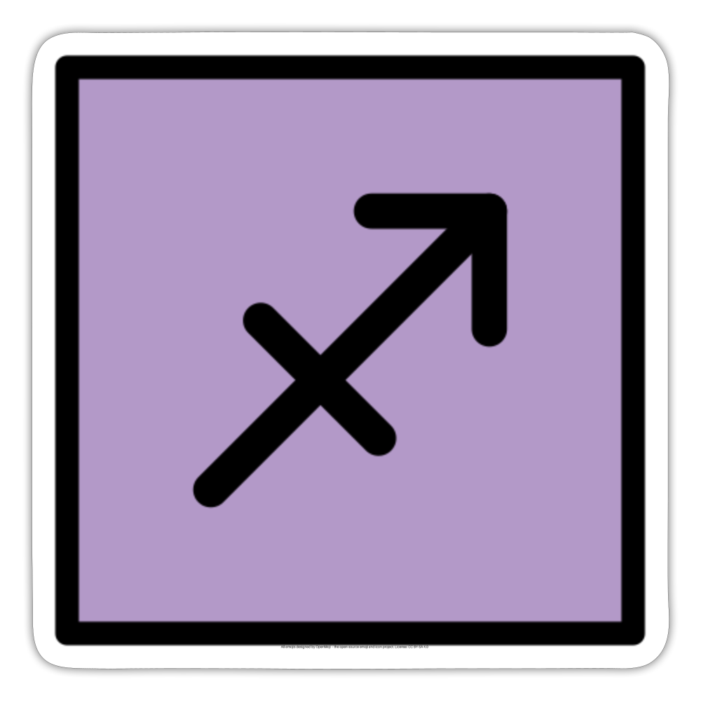 Sagittarius Zodiac Moji Sticker - Emoji.Express - white matte