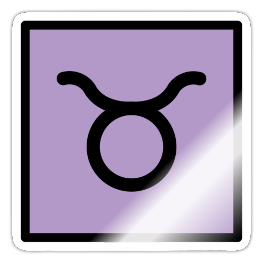 Taurus Zodiac Moji Sticker - Emoji.Express - white glossy