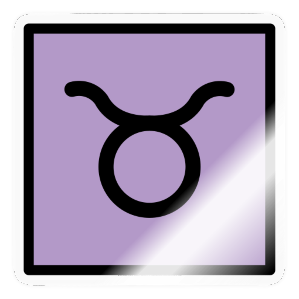 Taurus Zodiac Moji Sticker - Emoji.Express - transparent glossy