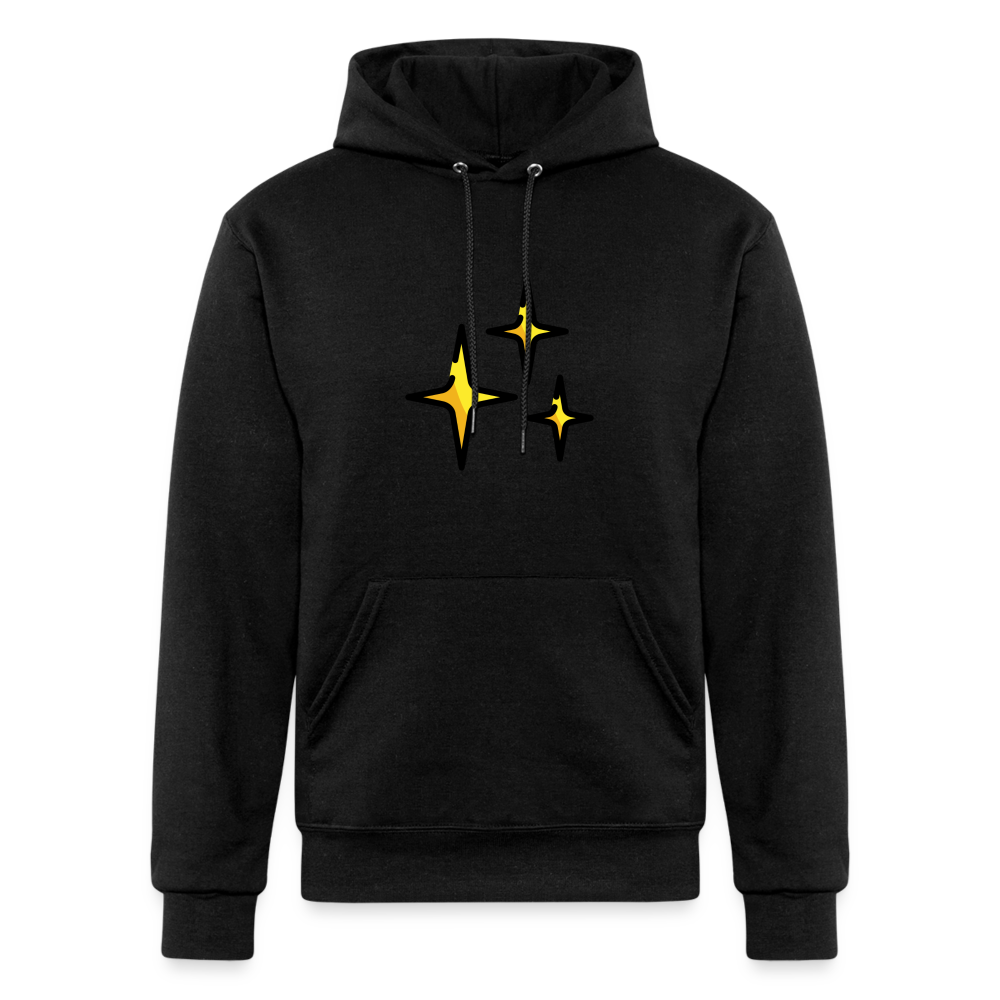 Sparkles Moji Champion Unisex Powerblend Hoodie - Emoji.Express - black