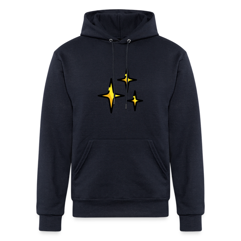 Sparkles Moji Champion Unisex Powerblend Hoodie - Emoji.Express - navy