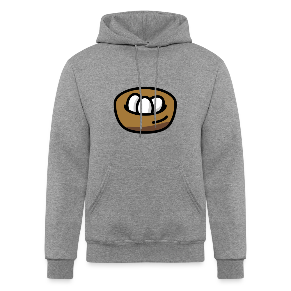 Nest with Eggs Moji Champion Unisex Powerblend Hoodie - Emoji.Express - heather gray