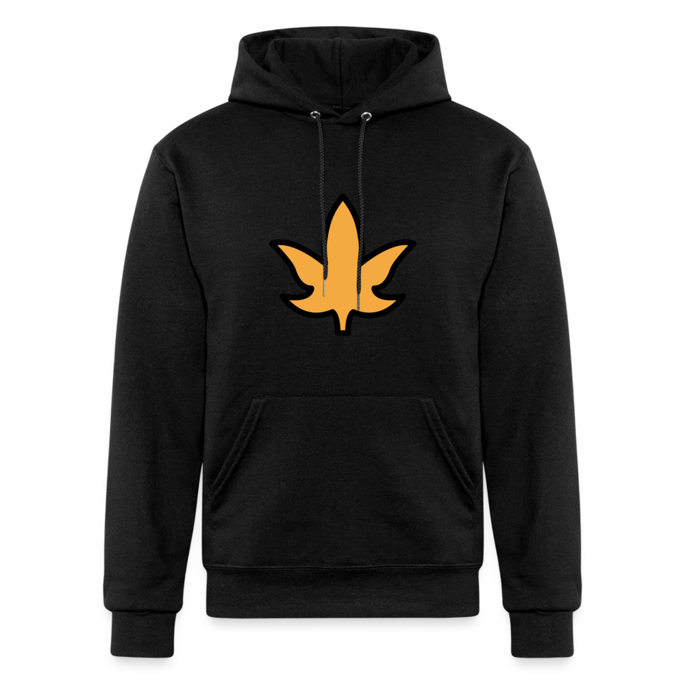 Maple Leaf Moji Champion Unisex Powerblend Hoodie - Emoji.Express - black