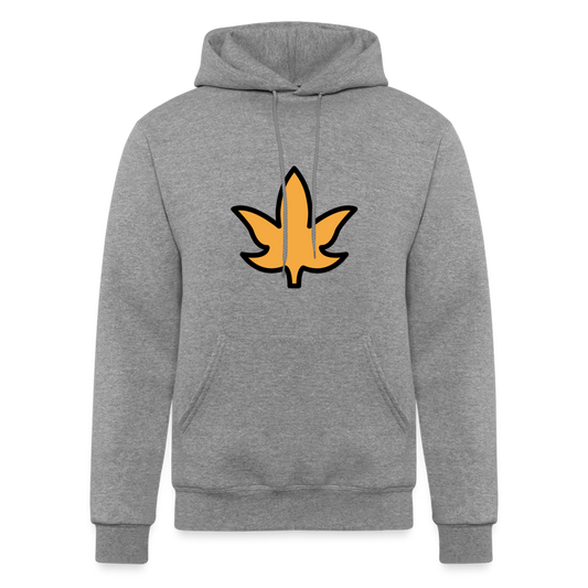 Maple Leaf Moji Champion Unisex Powerblend Hoodie - Emoji.Express - heather gray