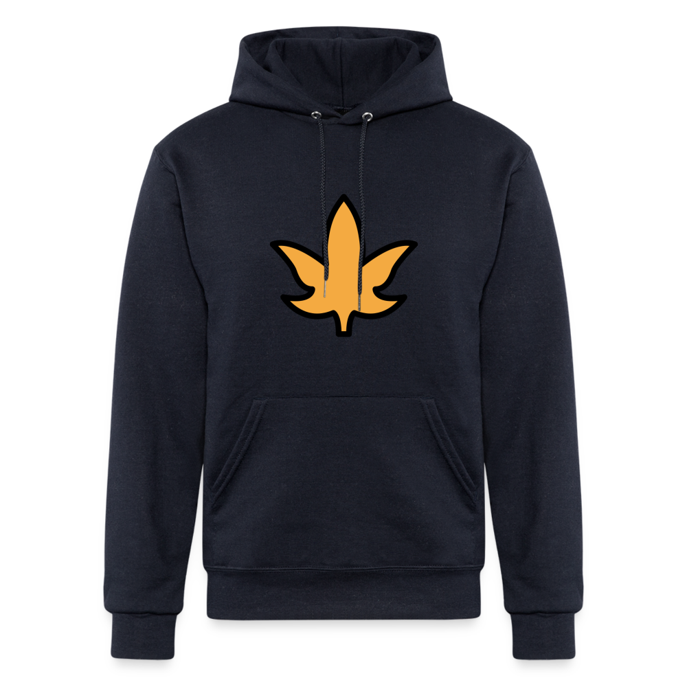 Maple Leaf Moji Champion Unisex Powerblend Hoodie - Emoji.Express - navy