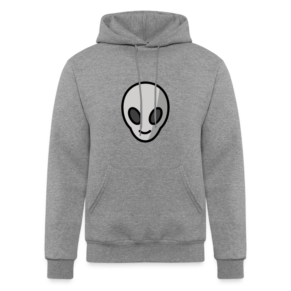 Alien Moji Champion Unisex Powerblend Hoodie - Emoji.Express - heather gray