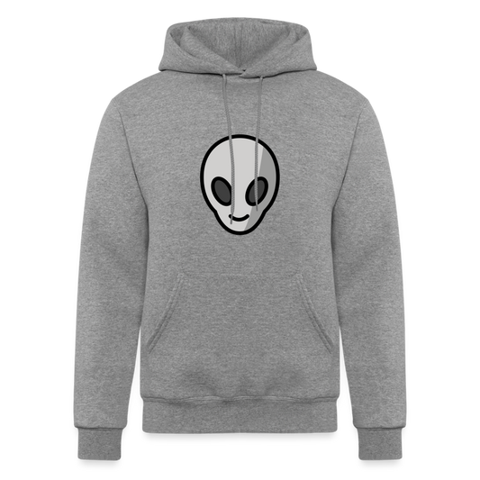 Alien Moji Champion Unisex Powerblend Hoodie - Emoji.Express - heather gray