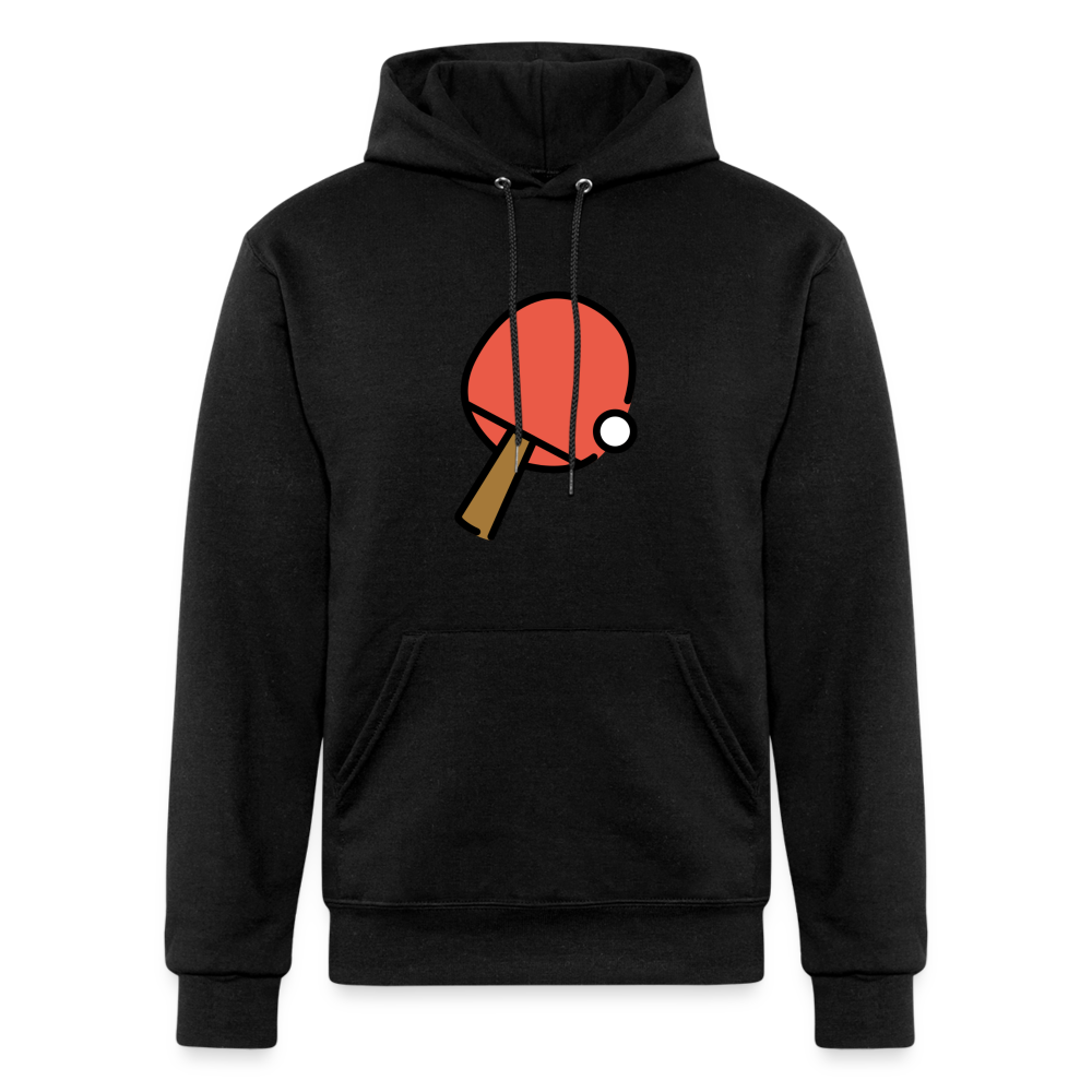 Ping Pong Moji Champion Unisex Powerblend Hoodie - Emoji.Express - black