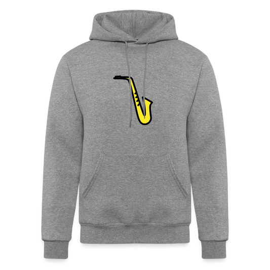 Saxophone Moji Champion Unisex Powerblend Hoodie - Emoji.Express - heather gray