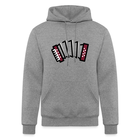 Accordion Moji Champion Unisex Powerblend Hoodie - Emoji.Express - heather gray