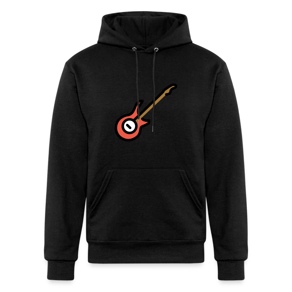 Guitar Moji Champion Unisex Powerblend Hoodie - Emoji.Express - black