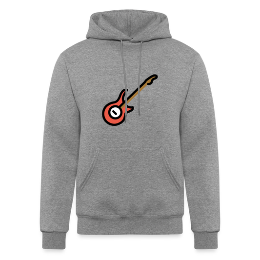 Guitar Moji Champion Unisex Powerblend Hoodie - Emoji.Express - heather gray