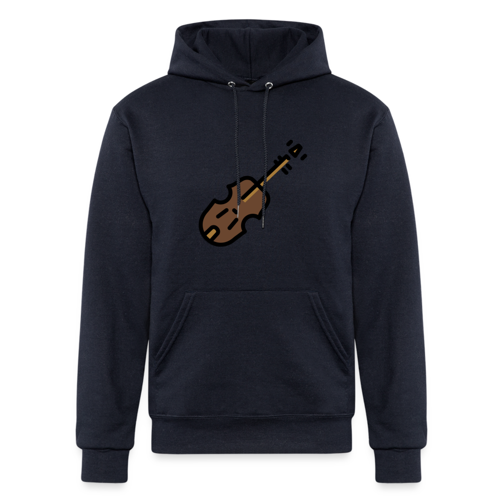 Violin Moji Champion Unisex Powerblend Hoodie - Emoji.Express - navy