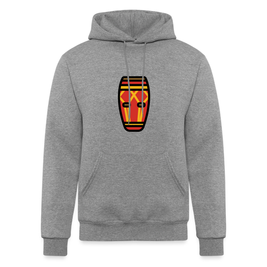 Long Drum Moji Champion Unisex Powerblend Hoodie - Emoji.Express - heather gray