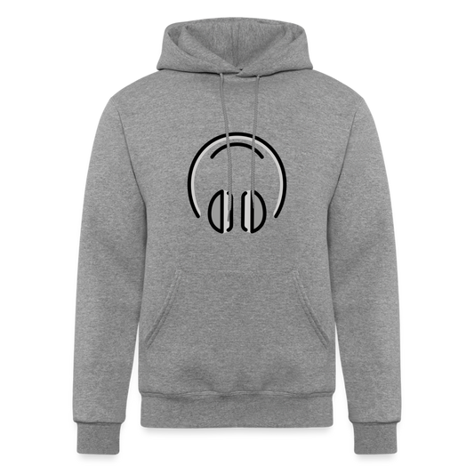 Headphone Moji Champion Unisex Powerblend Hoodie - Emoji.Express - heather gray