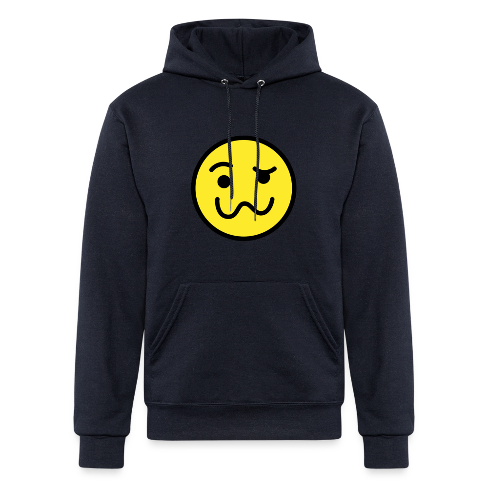 Woozy Face Moji Champion Unisex Powerblend Hoodie - Emoji.Express - navy