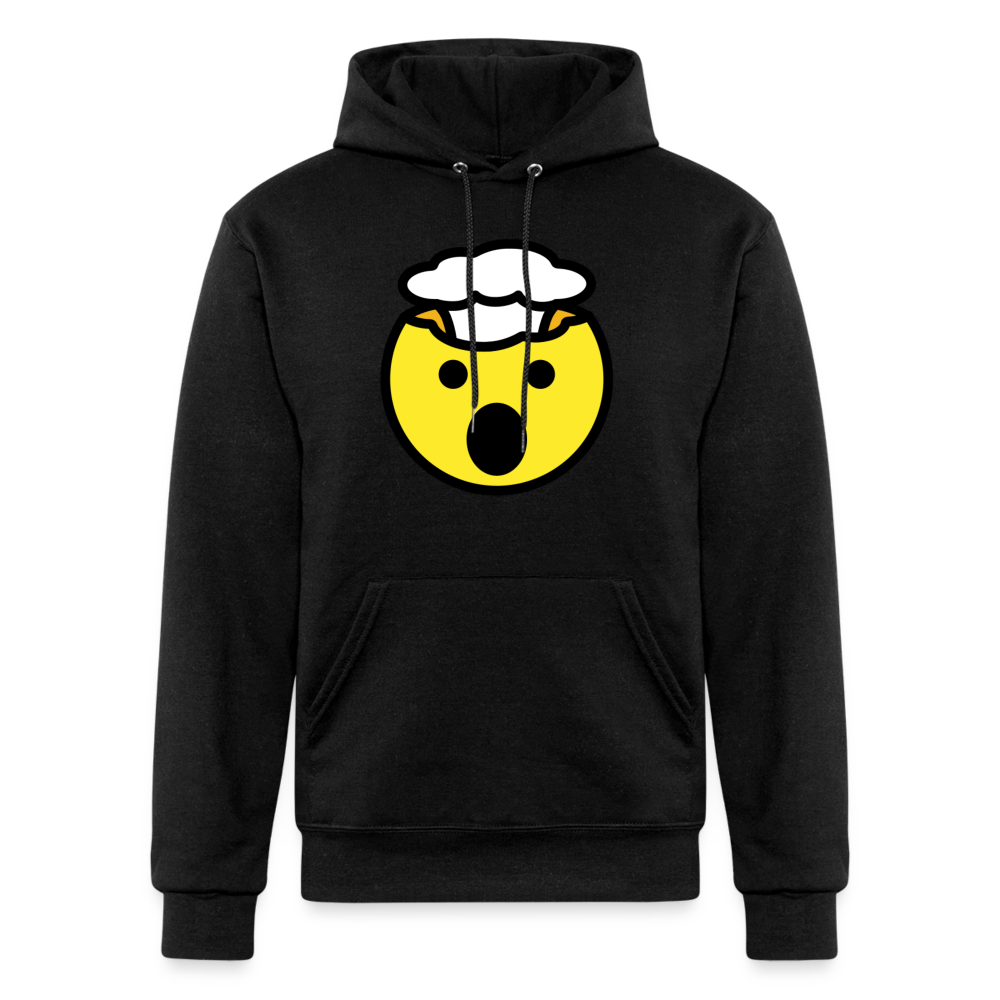 Exploding Head Moji Champion Unisex Powerblend Hoodie - Emoji.Express - black